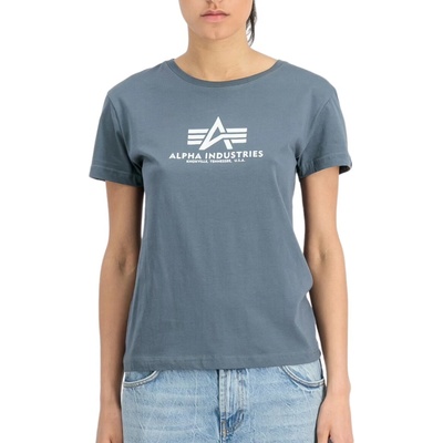 Alpha Industries dámske tričko New Basic T BL Wmn denim blue modrá