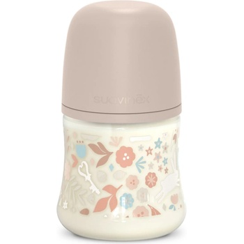 Suavinex Wonderland SX Pro Physiological Anti-Colic бебешко шише S Slow Flom 0 m+ Liberty Pink 150ml