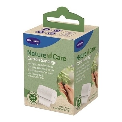 Nature Care Cotton Bandage Elastický obväz 6 cm x 5 m 1 ovínadlo