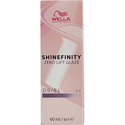 Wella Shinefinity Zero Lift Glaze Cool 09/81 Cool Platinum Opal 60 ml