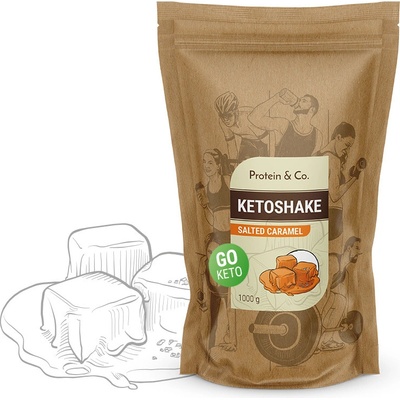 Protein&Co. Ketoshake proteinový dietní koktejl 1000 g – Zboží Mobilmania