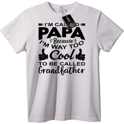 NOONEBRAND Тениска Казвам се Татко, не Дядо - 7XL, Black