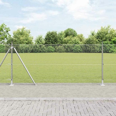 vidaXL Svařovaná drátěná plotina s betonovou základnou 50 x 0,8 m