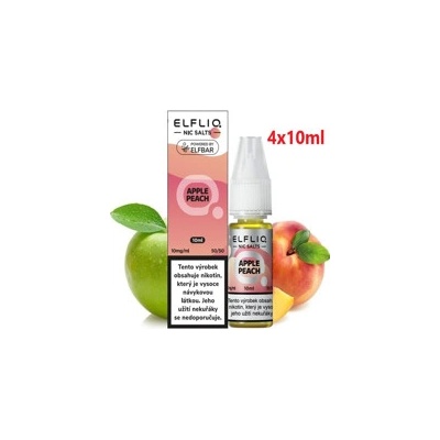ElfLiq Nic Salt Apple Peach 4 x 10 ml 10 mg