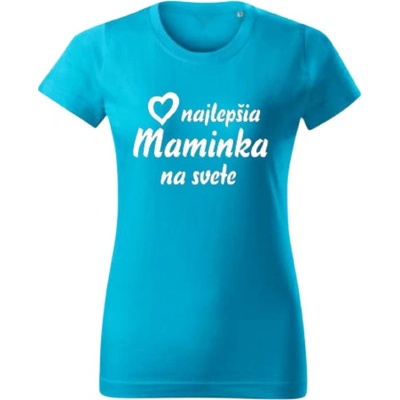 Vtipné tričko maminka nápis Svetlomodrá
