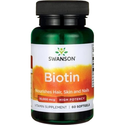 Swanson Super Strength Biotin 10 000 mcg [60 Гел капсули]