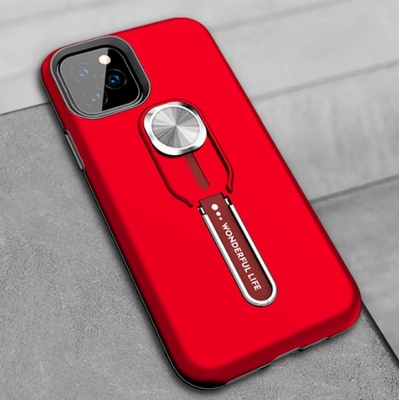 Pouzdro Wonlife k magnetickýmu držáku Apple iPhone 11 Pro Max Červené