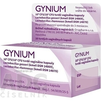 Gynium cps.vad. 10x10^8 CFU/10^8 CFU