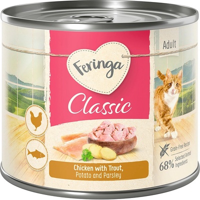 Feringa Classic Meat Menu pstruh a kuřecí 24 x 200 g