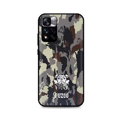 Kryt TopQ Xiaomi Redmi Note 11 Pro+ 5G 3D silikon Maskáčové s buldokem 72481 (pouzdro neboli obal na mobil Xiaomi Redmi Note 11 Pro+ 5G)