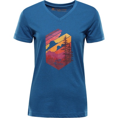 ALPINE PRO Дамска тениска от неизмачкваем материал ALPINE PRO NOGERA moonlit ocean вариант pa ALPINE PRO | Sin | ЖЕНИ | XL