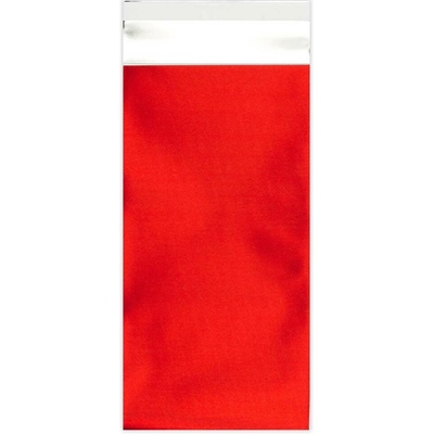 Barevné matné fóliové obálky - 220 x 110 mm (DL) - Červená