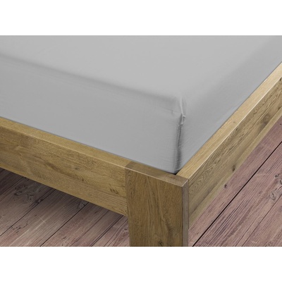 Bierbaum satén plachta Grau svetlo siva 140x200