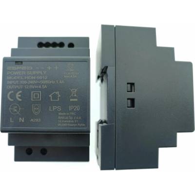 eSPe SPÍNACÍ ZDROJ PRO DIN LISTU ESPE HDN-6012 12V/54W/4,5A