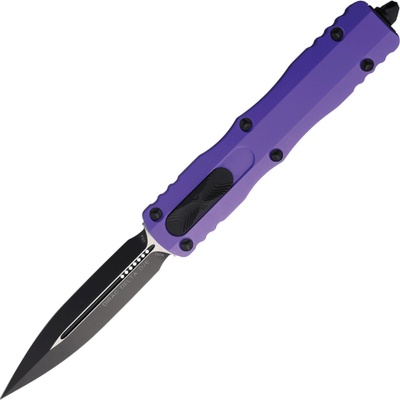 Microtech DIRAC DELTA D/E BLACK STANDARD PURPLE 227-1PU