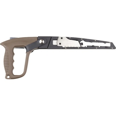 MFH Ръчен трион, 2 ножа, куфар с щипка за колан (27081)