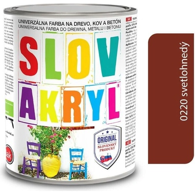 Slovlak Slovakryl 2,5 kg svetlohnedý