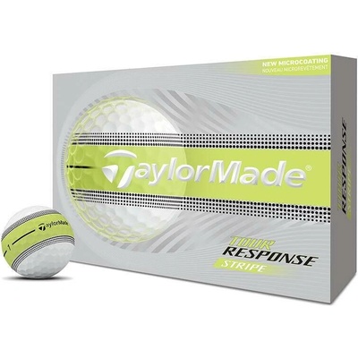 TaylorMade Tour Response Neon Stripe žlutý pásek 3 x 3 ks