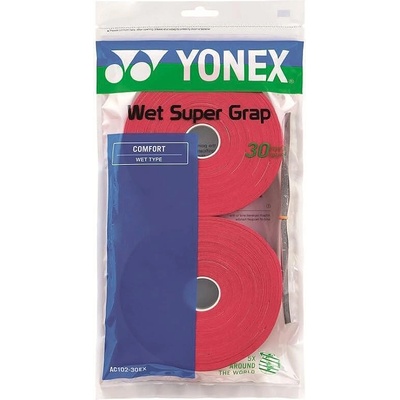 YONEX Грипове Yonex WET SUPER GRAP Wine Red - 30 броя (AC102-30 WR)