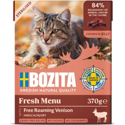 Bozita Cat Sterilised Kousky v želé se zvěřinou 370 g