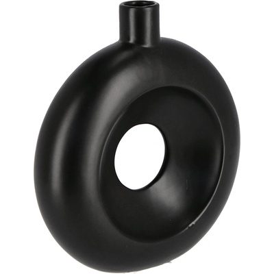 Bizzotto ПОРЦЕЛАНОВА ВАЗА elsy 18x5, 8x20cm ЧЕРНА (0503254)