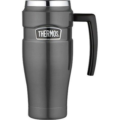 Thermos Style vodotěsný termohrnek s madlem 470 ml metalicky šedá