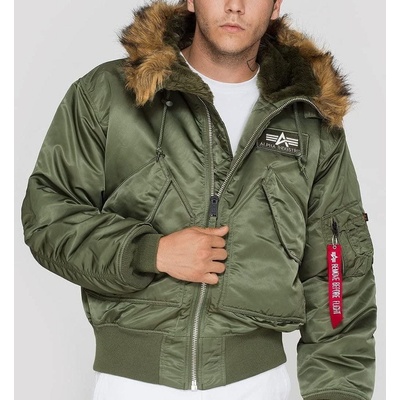 Alpha Industries 45P Hooded Jacket Bomber Olive