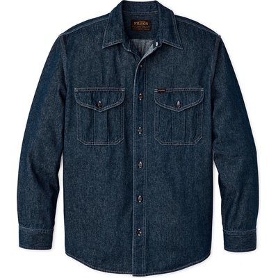 Filson Мъжка риза с копчета Filson Denim Guide Shirt - Rinse Indigo (033-2733-0413)