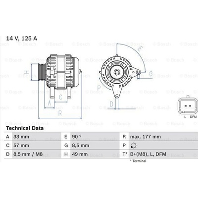 Alternátor BOSCH 0 986 080 270
