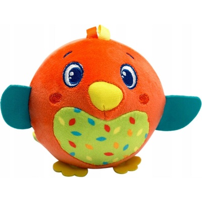 Clementoni baby plyšové chrastítko BROSKVOVÝ PTÁČEK