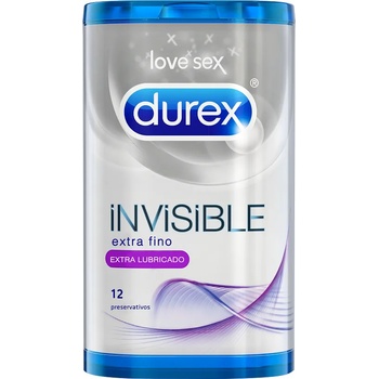Image 1 of Durex - durex condoms Durex invisible extra lubricated 12 uds