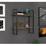 ASIR GROUP Етажерка BUBA 70x70 cм кафява/антрацит (AS1021)