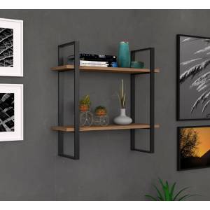 ASIR GROUP Етажерка BUBA 70x70 cм кафява/антрацит (AS1021)