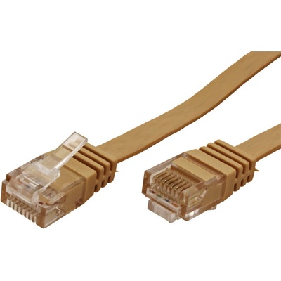 Value 21.99.2121 FTP patch, kat. 6a, plochý, 1m, červený