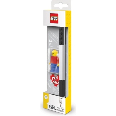 LEGO Gélové pero s minifigúrkou - čierne