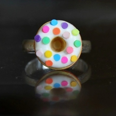 CircusMind Prsten fimo donut S0318