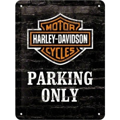 Plechová cedule Harley - Davidson Parking Only 150x200 mm