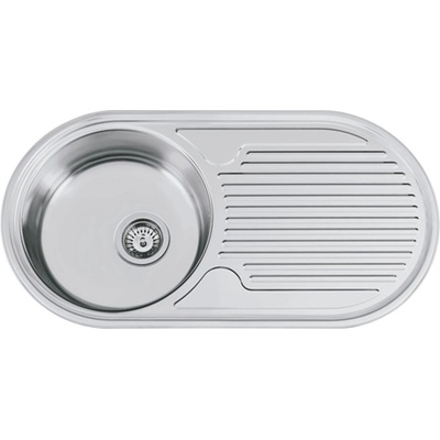 Sinks SEMIDUETO 847 M 0,6mm Leštěná 3 1/2