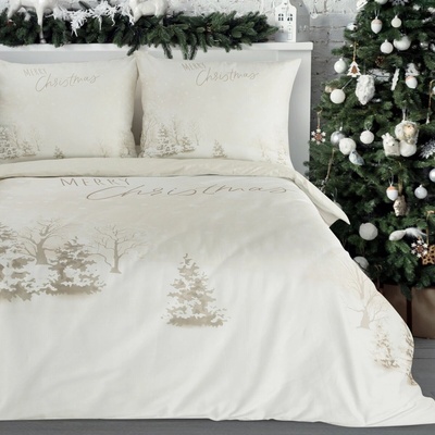 Eurofirany Vianočné obliečky Z MIKROVLÁKNA SNOWFLAKE 160X200 2x70X80