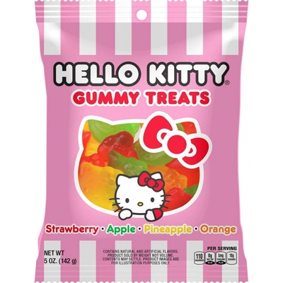 Hello Kitty žvýkací bonbonky s ovocnými příchutěmi 142 g