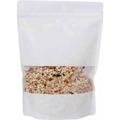 Doypack sáček 250*340 mm, 3000 ml, bílý s okénkem, 100 ks