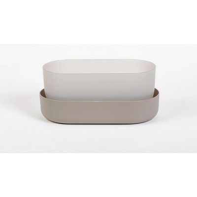 Plastia Truhlík s podmiskou Tolita taupe 30.8 x 16.6 cm