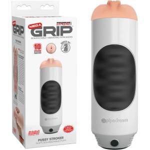  Мастурбатор, вибрираща вагина - Mega Grip Vibrating Stroker Pussy (PIPE0RD292)