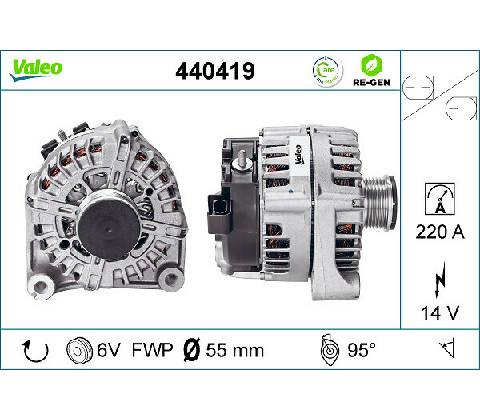 Alternátor VALEO 440419