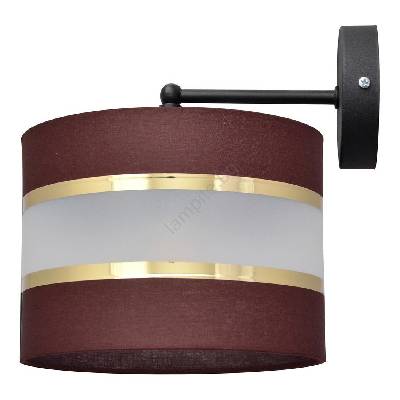 Аплик HELEN 1xE27/15W/230V кафяв/черен/златист (HE1259)