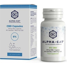 Alpha-CAT Konopné CBD kapsle 60x30mg 1800 mg 60 kapslí