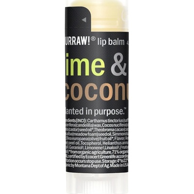 Hurraw! Balzam na pery Lime & Coconut 4,80 g
