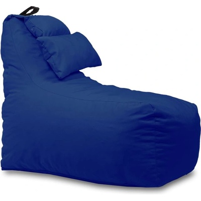 Pufrelax Пуф фотьойл и декортивна възглавница Mirraggio, за открито, Кралско син