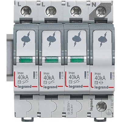 Legrand Катоден отводител тип 2 SPD 40kA 320V 3P+N R - 412247 (412247)
