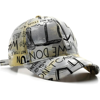 HARAHU Шапка с козирка Graffiti - Жълта KP30319 (30319)